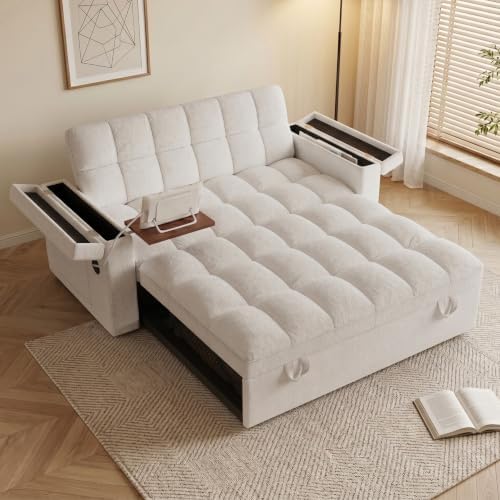 65'' Sleeper Sofa Pull Out Couches - Image 2