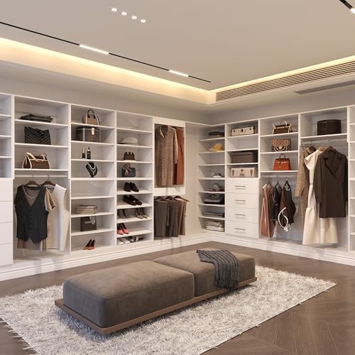 Medium Double Hanging Closet Unit, Modular Closet System, Wood Closet System - Image 5