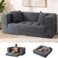MAXYOYO 63" Folding Sofa Bed, Convertible Boneless Couch by MAXYOYO