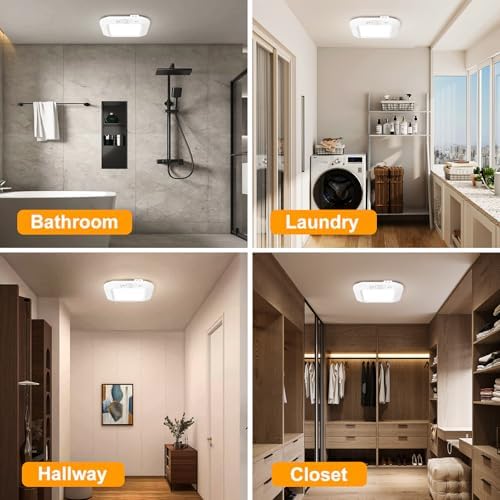 Battery Operated Ceiling Light, Motion Sensor Light Indoor - Image 2