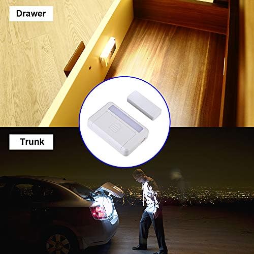 4 Pack Cordless Inside Cabinet Lights Door Activated Sensor LED Puck Light - Image 4