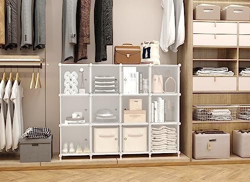 AWTATOS 12 Cube Storage Organizer, Closet Storage Shelves - Image 4