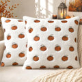 MIULEE Fall Pillow Covers 20x20 Dark Rust Pumpkin Fall Decor by MIULEE