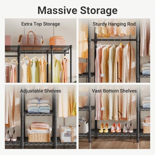 VIPEK V50 Extra Large Closet System, Heavy Duty Clothes Rack - Image 3