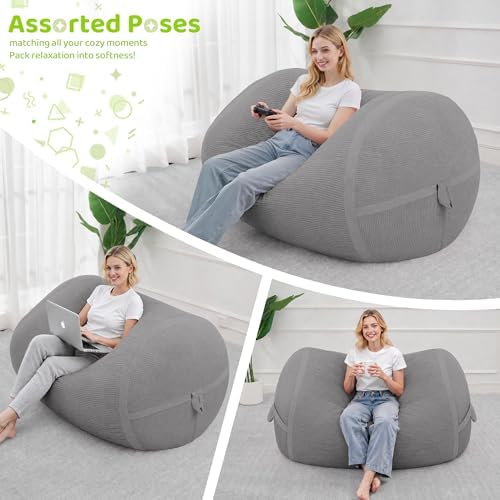 4FT Bean Bag Chair 4'Big Bean Bag Chairs - Image 5