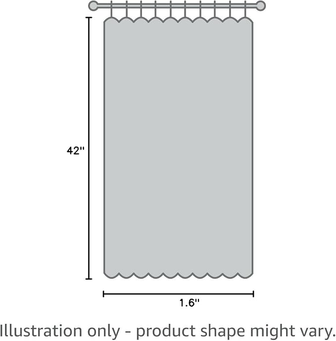Yakamok 63 Inch Length Grey Blackout Curtains - Image 9