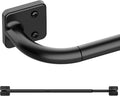 UIOSANRT Curtain Rods for Windows 28 to 48 inch, 5/8" Diameter Black Warp by UIOSANRT