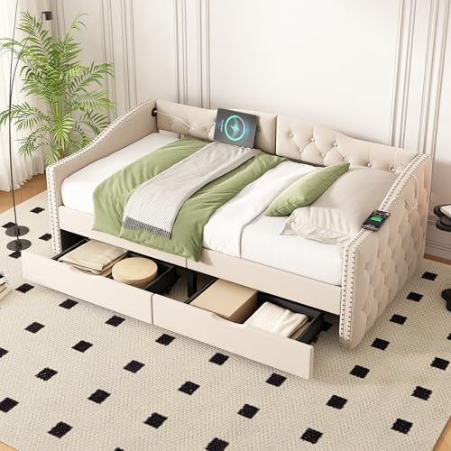Harper & Bright Designs Upholstered Daybed - Image 4
