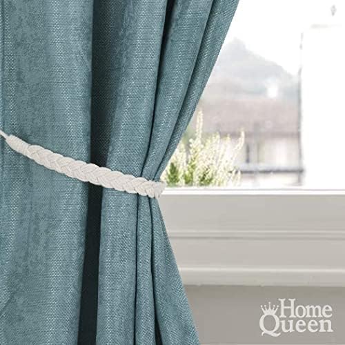 Home Queen Hand Braided Curtain Tie Back, Buckle Holdback Drapery Curtain - Image 2