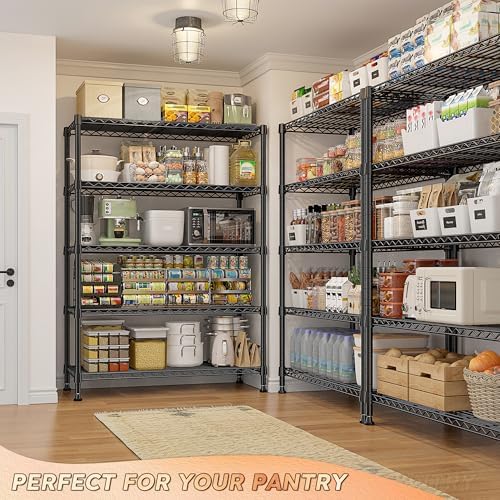 REIBII 5-Tier Storage Shelves 1660LBS Wire Shelving Unit - Image 2
