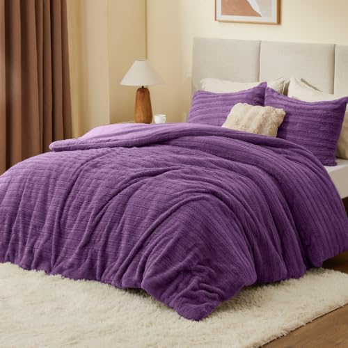 BEDELITE Faux Fur Twin/Twin XL Comforter Set, Fluffy Bed Set - Image 2