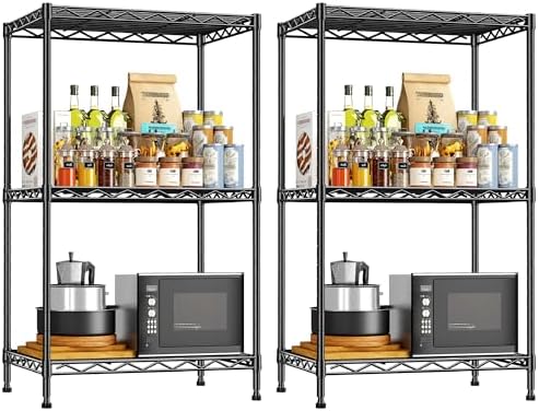DurayLoly 3-Tier Narrow Shelf Adjustable Storage Rack by Durayloly