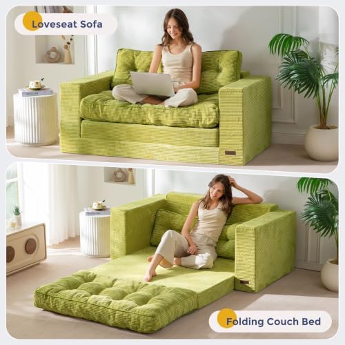 MAXYOYO Folding Sofa Bed, Convertible Sleeper Loveseat - Image 3