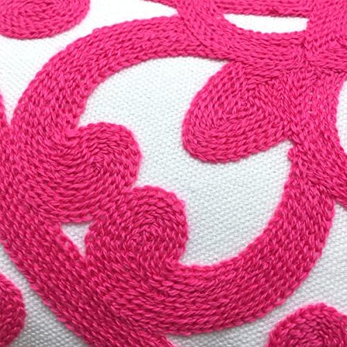 Alysheer Boho Embroidered Lumbar Throw Pillow Cover 12"x 20" - Image 3