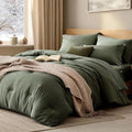 Super King Size Comforter Set- 7 Pieces Soft Bed in a Bag King Bedding Sets by WRENSONGE