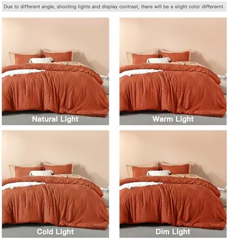 Litanika King Size Comforter Set, 3 Pieces Tufted Boho Bedding Set - Image 5