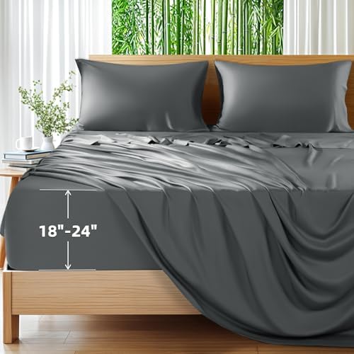 Shilucheng 100% Viscose Derived from Bamboo_Sheets, Extra Deep Pocket by Shilucheng