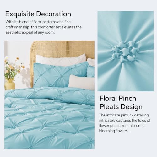BEDELITE King Comforter Set Macaron Blue, Fluffy & Soft Comforter - Image 4