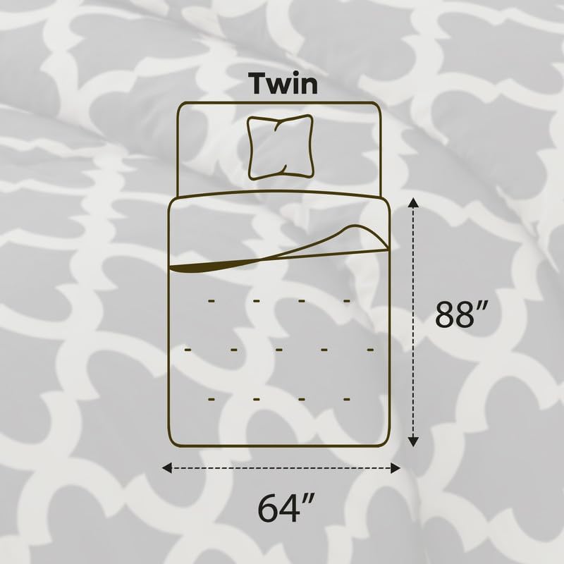Utopia Bedding 2 Pc Twin Comforter Set, Printed Comforter - Image 2