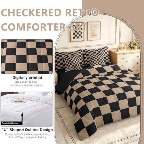 Checkered Retro Comforter Set - Image 2