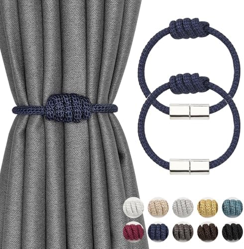 NICEEC 2 Pack Mini Magnetic Curtain Tiebacks Modern Simple Style Drape Tie by NICEEC