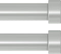VOIIY 2 Pack Curtain Rods for Windows 18 to 42 Inch, Modern Adjustable Heavy by VOIIYCurtainRods