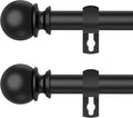 Curtain Rod Set for Windows 28 to 60 Inch by Poskena