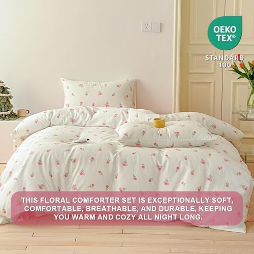 Floral Comforter Set King Size 3 Pcs - Image 2