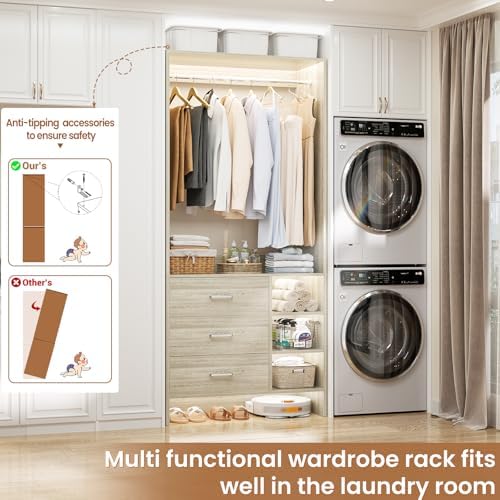 Aheaplus 2.5FT Closet System - Image 3