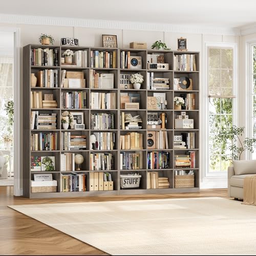 HOSTACK 86"H Triple Wide Bookshelf and Bookcase, 7 Tier Tall Bookshelf - Image 4
