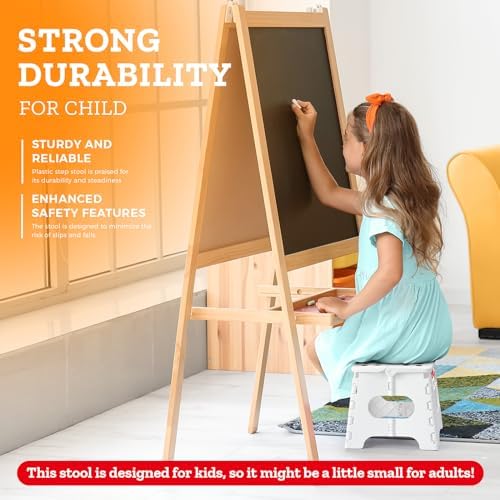 Collapsible Step Stool 7.5 Inch, Small Folding Stool, 176 lbs - Image 3