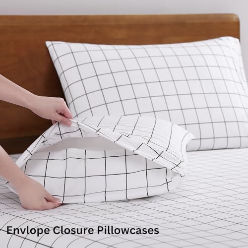 LANE LINEN Twin XL Sheets 100% Organic Cotton 3pc Percale Soft - Image 5