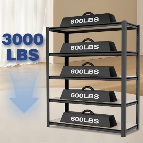 WORKPRO 5-Tier Black Shelving - Image 5