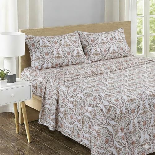 Feather & Stitch 100% Cotton Sateen 500 TC Cal King Size Bed Sheet Set - Image 2