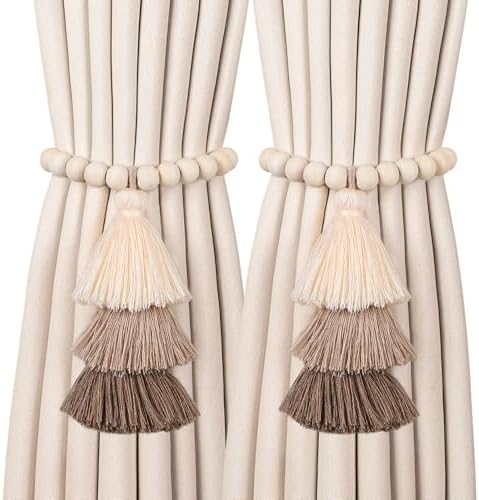 2 Pack Magnetic Curtain Tiebacks by TerrekraftMakeLuxuryTraysAffordable
