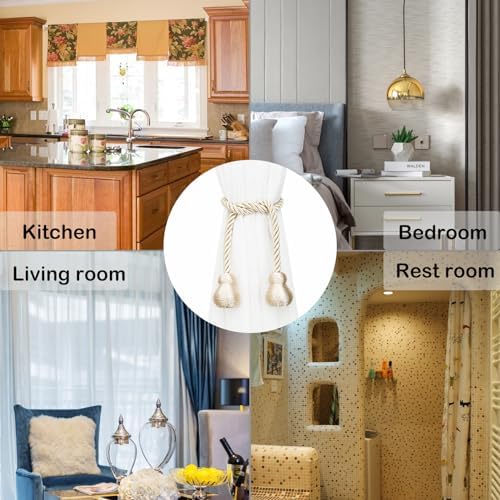 Magnetic Curtain Tiebacks Decorative Curtain Holders - Image 6