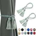 BEL AVENIR 2 Pack Handmade Rope Tassel Curtain Tiebacks by BELAVENIR
