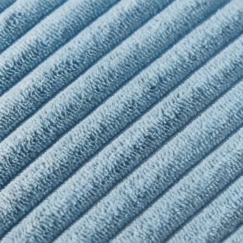 Fancy Homi Set of 2 Light Blue Decorative Throw Pillow Covers 22x22 Inch - Image 5