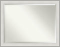 Amanti Art White Bathroom Mirror for Over Sink, 35x45 Imperial White Rectangle Vanity Mirror, X-Large Traditional Frame, Hangs Horizonally and Vertically, Bathroom Wall Decor, Beveled Edge