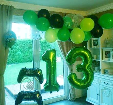 Green 13 31 Number Balloon 40 Inch，Large 13 31 Green Birthday Party Decorations, Number 13 31 Foil Balloons for Anniversary Party Graduations Celebration Supplies