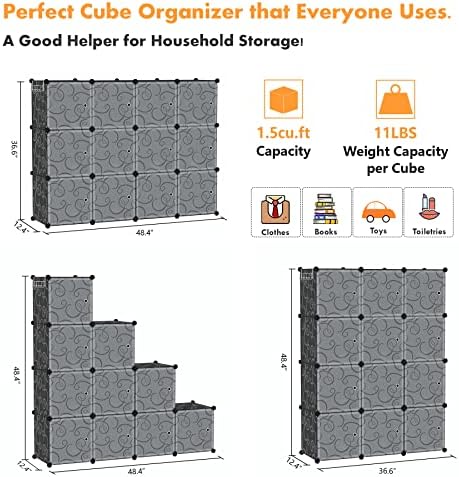 C&AHOME 12-Cube Storage Organizer - Image 6