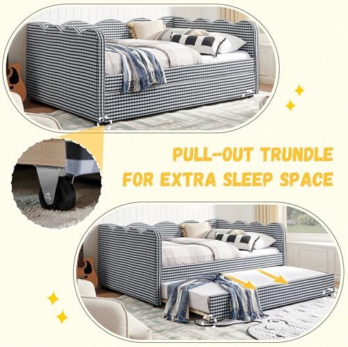 DEINPPA Full Size Gingham Daybed - Image 3