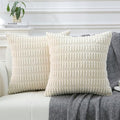 2 Pack Corduroy Decorative Throw Pillow by WHATWEARS