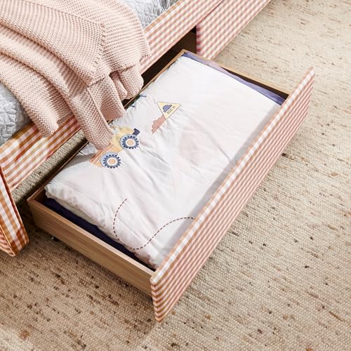 KEIKI Twin Size Upholstery Gingham Daybed - Image 6