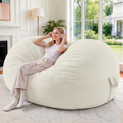 4FT Bean Bag Chair 4'Big Bean Bag Chairs by HABUTWAYMakeYourLifeComfortable