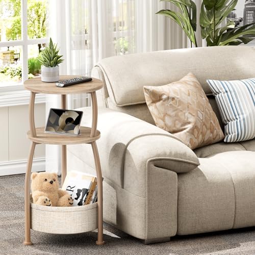 Small Side Table with Storage Basket - Image 2