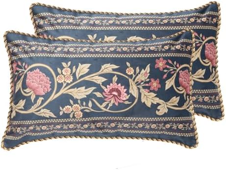 patdrea Designer Velvet Vintage Lumbar Pillow Cover by Welcometopatdrea