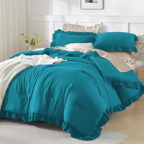Andency Turquoise California King Comforter Set - Image 4