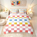 Feelyou Multicolored Checkered Retro Comforter Set by Feelyou