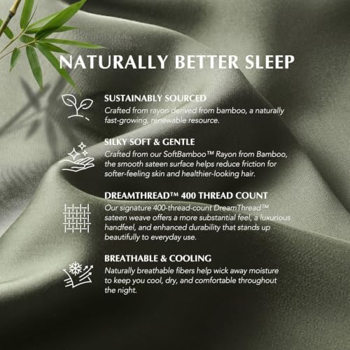EverGrace 100% Rayon from Bamboo Sheet Set, King Size, Dried Thyme - Image 3